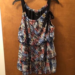 Style & Co. Multi-Colored Tiered Tank Top